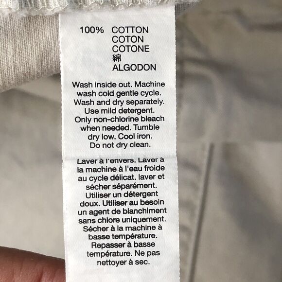 GapKhakis Mens Chino Beige Pants Size 36 With Colorful Buttons - Picture 15 of 16